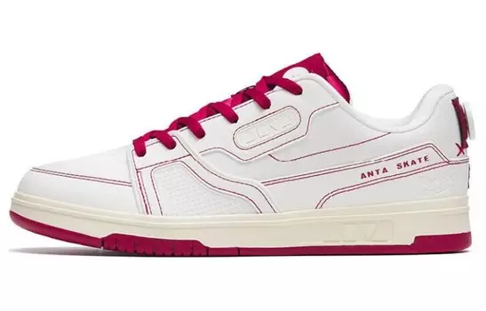 Кроссовки ANTA AOYU Skateboarding Shoes Men Low-top White/red, белый/красный