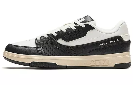 Кроссовки ANTA AOYU Skateboarding Shoes Women's Low-top White/Black, черный