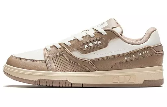 Кроссовки ANTA AOYU Skateboarding Shoes Women's Low-top White/Brown, коричневый