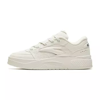 Кроссовки ANTA Arrogant Travel Skateboarding Shoes Women's Low-top Ivory White/silver, слоновая кость