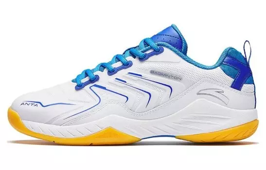 Кроссовки ANTA Badminton Shoes Men Low-top White/Blue, белый