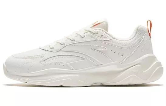 Кроссовки ANTA Chaobai Gz Lifestyle Shoes Women's Low-top White/Orange, белый/оранжевый