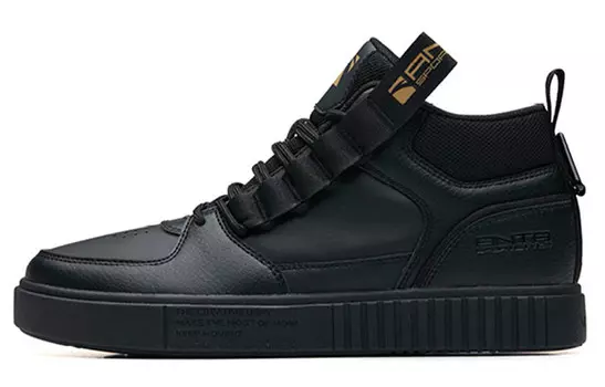 Кроссовки Anta, черные/металлик, золотистые