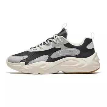 Кроссовки ANTA Chunky Sneakers Men Low-top Inkstone Gray / Pigeon Gray / Cumulus Gray, серый