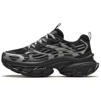 Кроссовки ANTA Chunky Sneakers Women's Low-top Base Black/Silver, черный