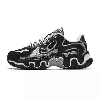 Кроссовки ANTA Chunky Sneakers Women's Low-top Base Black/Silver, черный