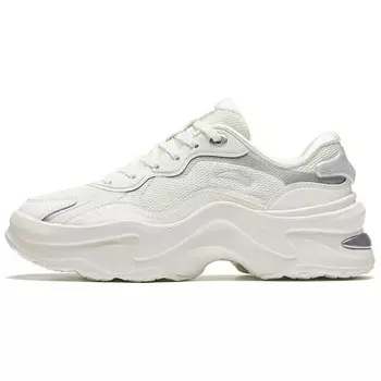 Кроссовки ANTA Chunky Sneakers Women's Low-top Ivory White/silver, слоновая кость