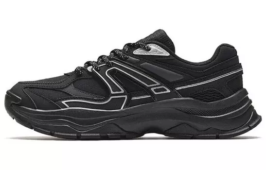 Кроссовки ANTA Chunky Sneakers Women's Low-top Black/Carbon Grey/Silver, черный