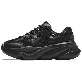 Кроссовки ANTA Chunky Sneakers Women's Low-top Black/Wild Black, черный