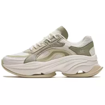Кроссовки ANTA Chunky Sneakers Women's Low-top, белый/зеленый/желтый