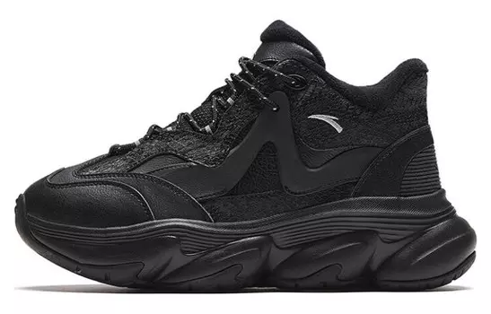 Кроссовки ANTA Chunky Sneakers Women's Mid-top Black, черный