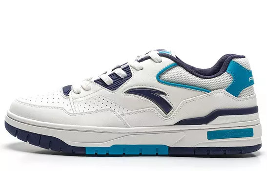 Кроссовки ANTA Flame 4.0 Skateboarding Shoes Men Low-top White/Purple/Blue, белый