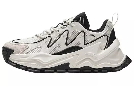 Кроссовки ANTA Hot Chunky Sneakers Women's Low-top Black/White, черный/белый