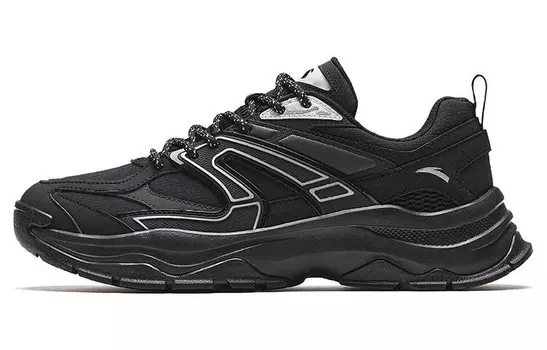 Кроссовки ANTA Hot Lifestyle Shoes Men Low-top, черный/серебряный