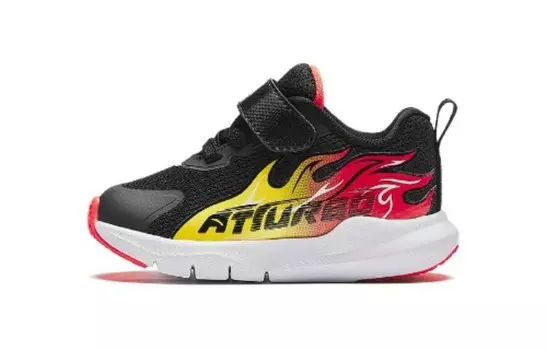 Кроссовки Anta kids Chiyan Toddler Shoes TD Low-top Black/Ginkgo Biloba/fluorescent Bright Crimson, черный