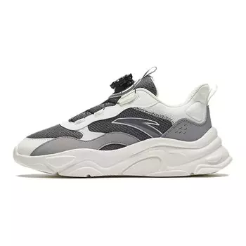 Кроссовки Anta kids Kids Lifestyle Shoes GS Low-top Smoky Grey / Ivory Grey / Pigeon Grey, серый