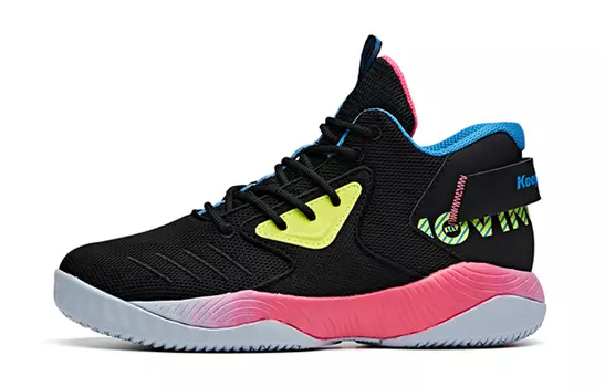 Кроссовки Anta kids Kids Lifestyle Shoes GS Mid-top Black/fluorescent Warning Yellow/blue