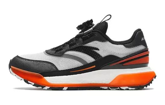 Кроссовки Anta kids Kids Lifestyle Shoes GS Low-top Black/Gray/Orange, черный/серый/оранжевый