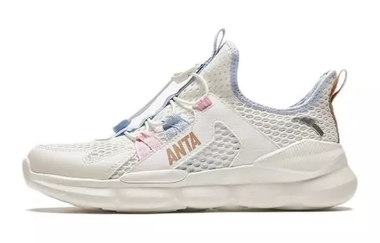 Кроссовки Anta kids Kids Lifestyle Shoes GS Low-top Ivory White/oxygen Blue/cute Pink