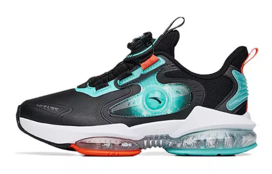 Кроссовки Anta kids Kids Lifestyle Shoes GS Low-top Black/fluorescent Aqua Green/orange