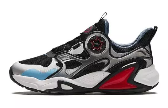 Кроссовки Anta kids Kids Lifestyle Shoes GS Low-top, черный/серебряный