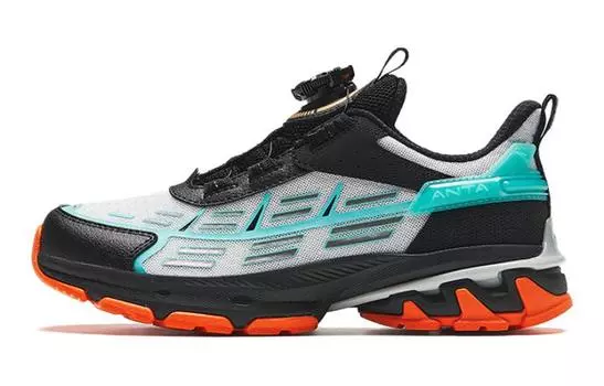 Кроссовки Anta kids Kids Lifestyle Shoes GS Low-top Off Black, серый/черный