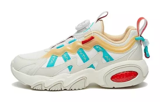 Кроссовки Anta kids Kids Lifestyle Shoes GS Low-top Ivory White/marl Ash/turquoise Green