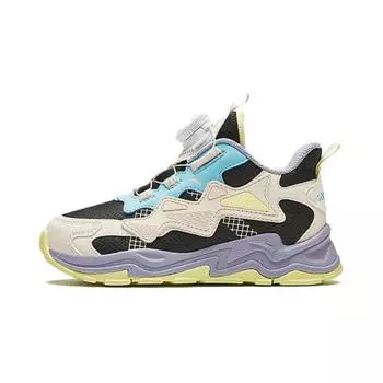 Кроссовки Anta kids Kids Lifestyle Shoes PS Low-top Black/Fish Belly White/Iceland Blue, черный