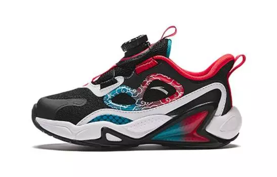 Кроссовки Anta kids Kids Lifestyle Shoes PS Low-top Black/ANTA White/hot Red, черный/белый/красный