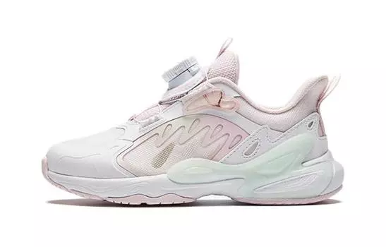Кроссовки Anta kids Kids Lifestyle Shoes PS Low-top ANTA White / Clear Water Pink / Light Bright Green, зеленый