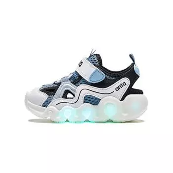Кроссовки Anta kids Toddler Shoes TD Low-top Dust Curtain Blue / ANTA White / Black, черный
