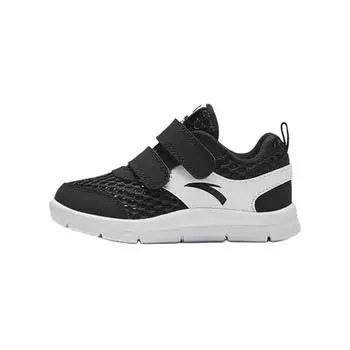 Кроссовки Anta kids Toddler Shoes TD Low-top Black/White, черный/белый