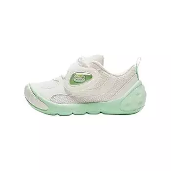 Кроссовки Anta kids Toddler Shoes TD Low-top Ivory White/Fluorescent Crystal Green