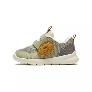Кроссовки Anta kids Toddler Shoes TD Low-top Rinse Green/smoke Gray/mulberry Brown