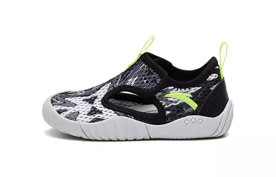 Кроссовки Anta kids Toddler Shoes TD Low-top Black/White, черный/белый