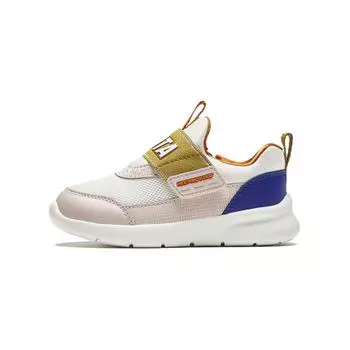 Кроссовки Anta kids Toddler Shoes TD Low-top Ivory White / Lotus Grey / Sky Blue Stone Blue, белый/слоновая кость/серый/синий