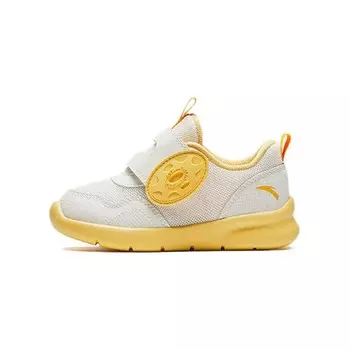 Кроссовки Anta kids Toddler Shoes TD Low-top Ivory White/chrysanthemum Yellow