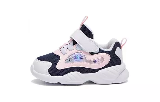 Кроссовки Anta kids Toddler Shoes TD Low-top Black/white/pink