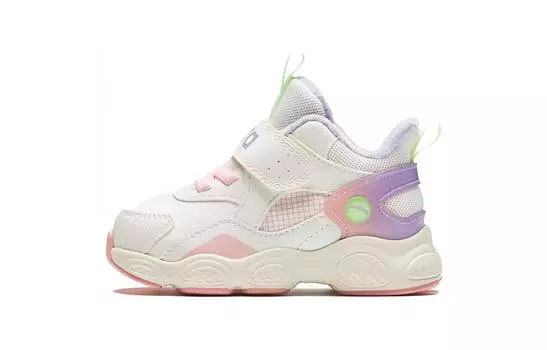 Кроссовки Anta kids Toddler Shoes TD Low-top White/Purple