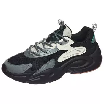 Кроссовки ANTA Life Collection Chunky Sneakers Men Low-top Basic Black / Diatom Green / Mica Gray / Rough Hemp Gray, зеленый