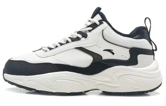 Кроссовки ANTA Life Collection Lifestyle Shoes Men Low-top Ivory/Black, слоновая кость/черный