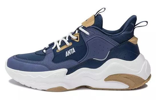 Кроссовки ANTA Life Collection Lifestyle Shoes Men Low-top Blue, синий