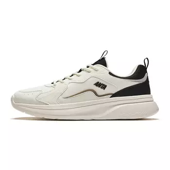 Кроссовки ANTA Life Collection Lifestyle Shoes Men Low-top Ivory/Black, слоновая кость/черный