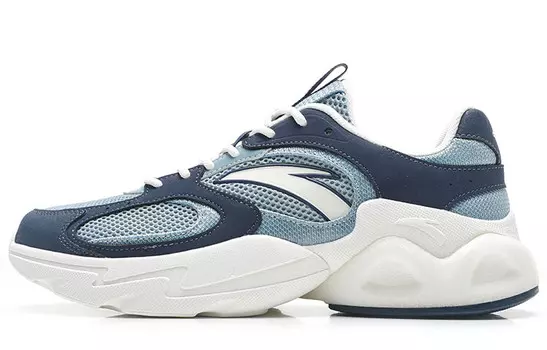 Кроссовки ANTA Life Collection Lifestyle Shoes Men Low-top White/Gray, серый/синий