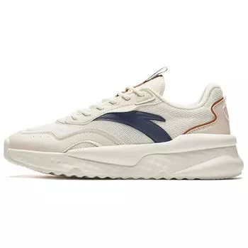 Кроссовки ANTA Life Collection Lifestyle Shoes Men Low-top Ivory White/grit Ash/light Inky Blue, синий