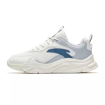 Кроссовки ANTA Life Collection Lifestyle Shoes Men Low-top Paper White/Frost Tower Gray/Ivory White, слоновая кость