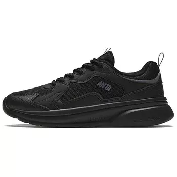 Кроссовки ANTA Life Collection Lifestyle Shoes Women's Low-top Black/steel Ash, черный