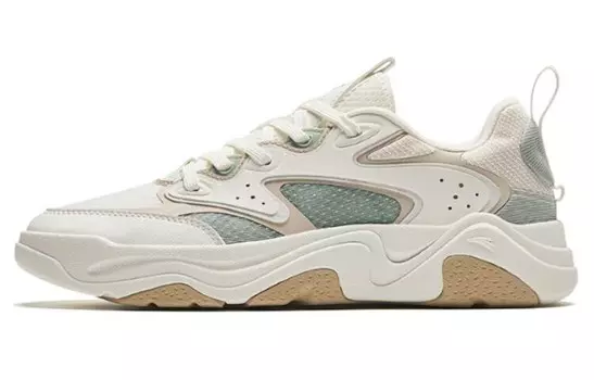 Кроссовки ANTA Life Collection Lifestyle Shoes Women's Low-top White/Green, зеленый