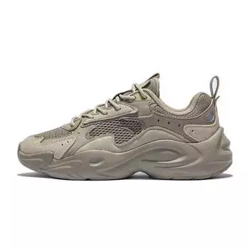 Кроссовки ANTA Life Collection Lifestyle Shoes Women's Low-top Charcoal Gray/Natural Wood Color, серый
