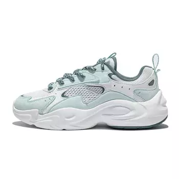 Кроссовки ANTA Life Collection Lifestyle Shoes Women's Low-top Ivory White/Light Dawn Green/Wood Lotus Green, слоновая кость/зеленый